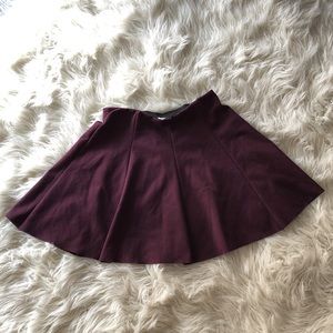 Cute maroon skater skirt